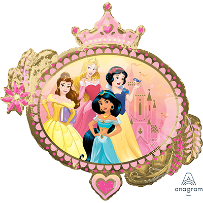 Disney Princesses Once Upon A Time Foil Balloon SuperShape XL - 86x81cm Default Title