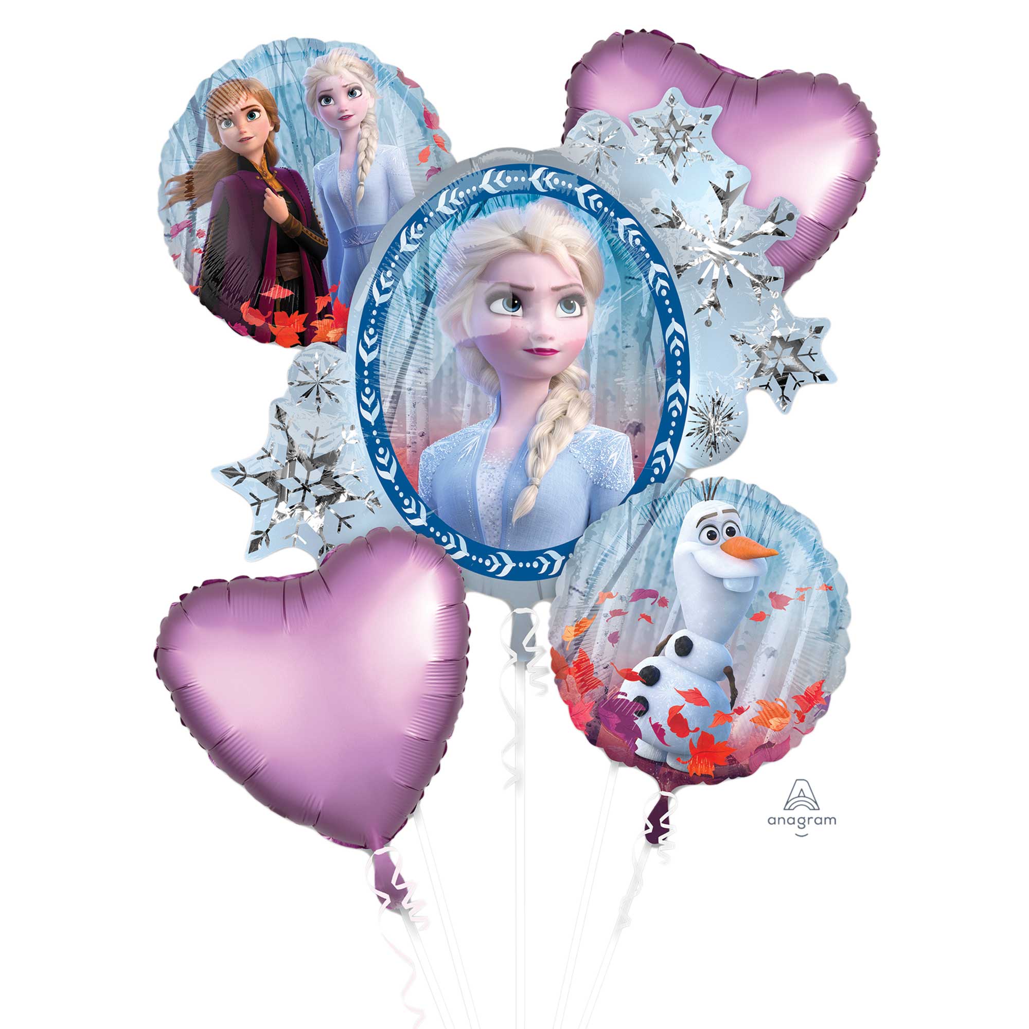 Frozen 2 Foil Balloon Bouquet - 5 Pack Default Title