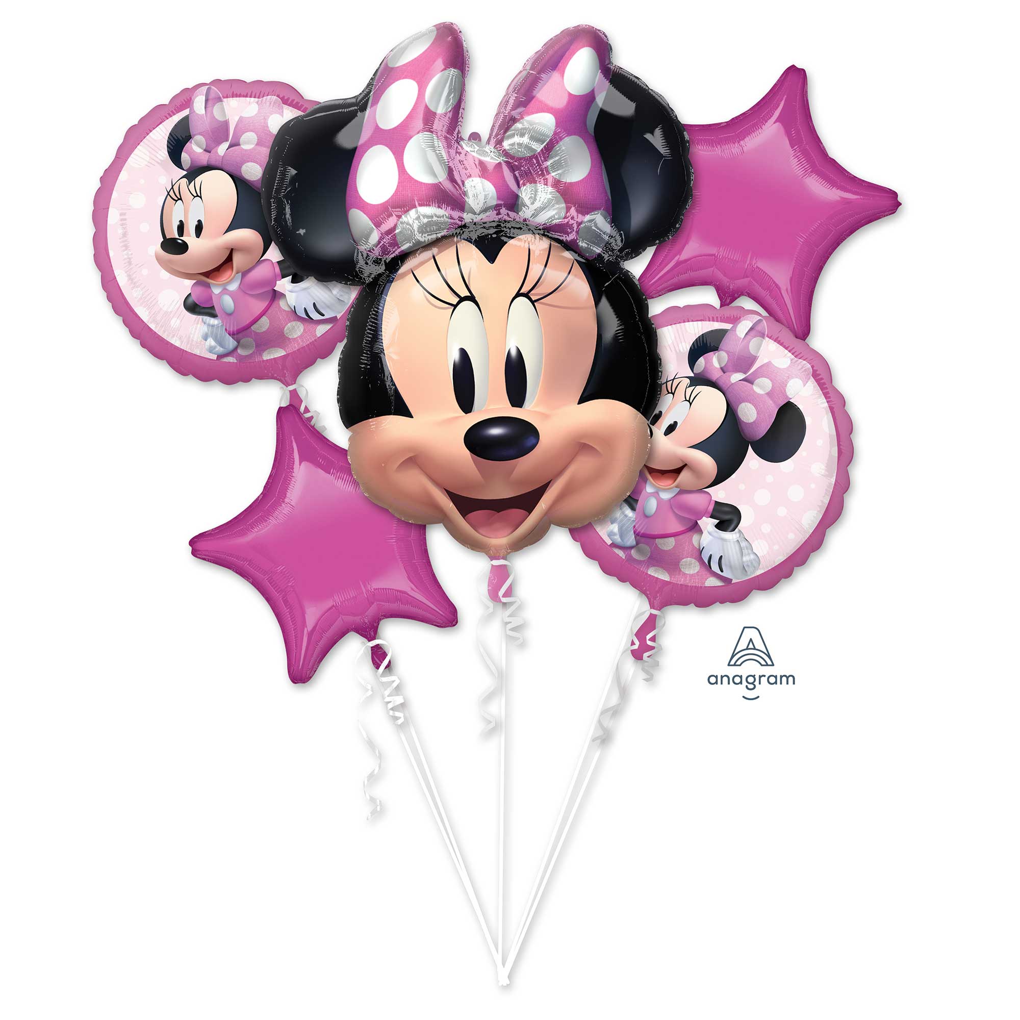 Minnie Mouse Forever Foil Balloon Bouquet - 5 Pack Default Title