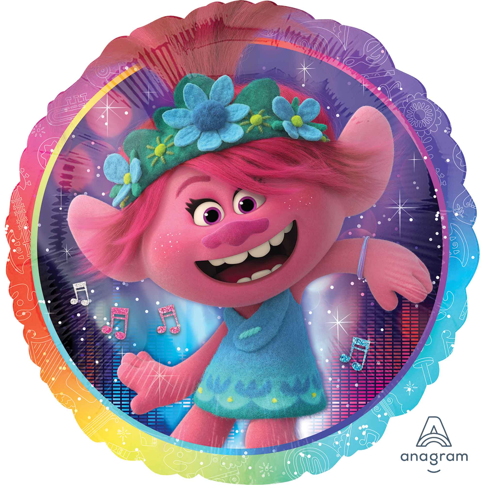 Trolls World Tour Foil Balloon Standard HX - 45cm Default Title