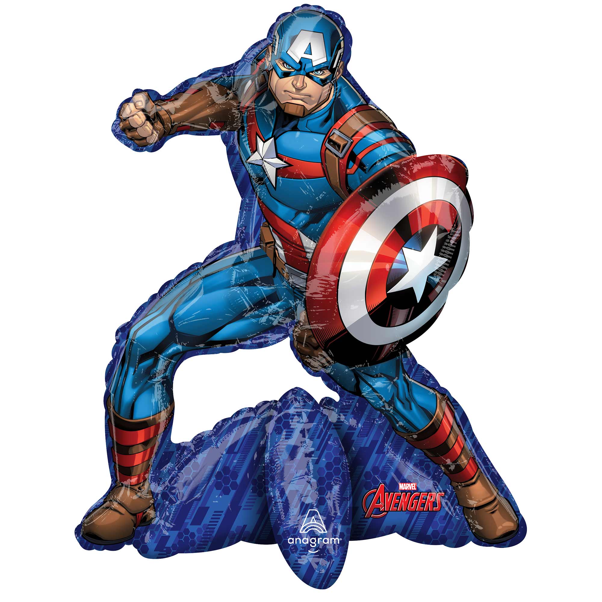 Marvel Avengers Captain America CI Multi-Balloon - 55x66cm Default Title