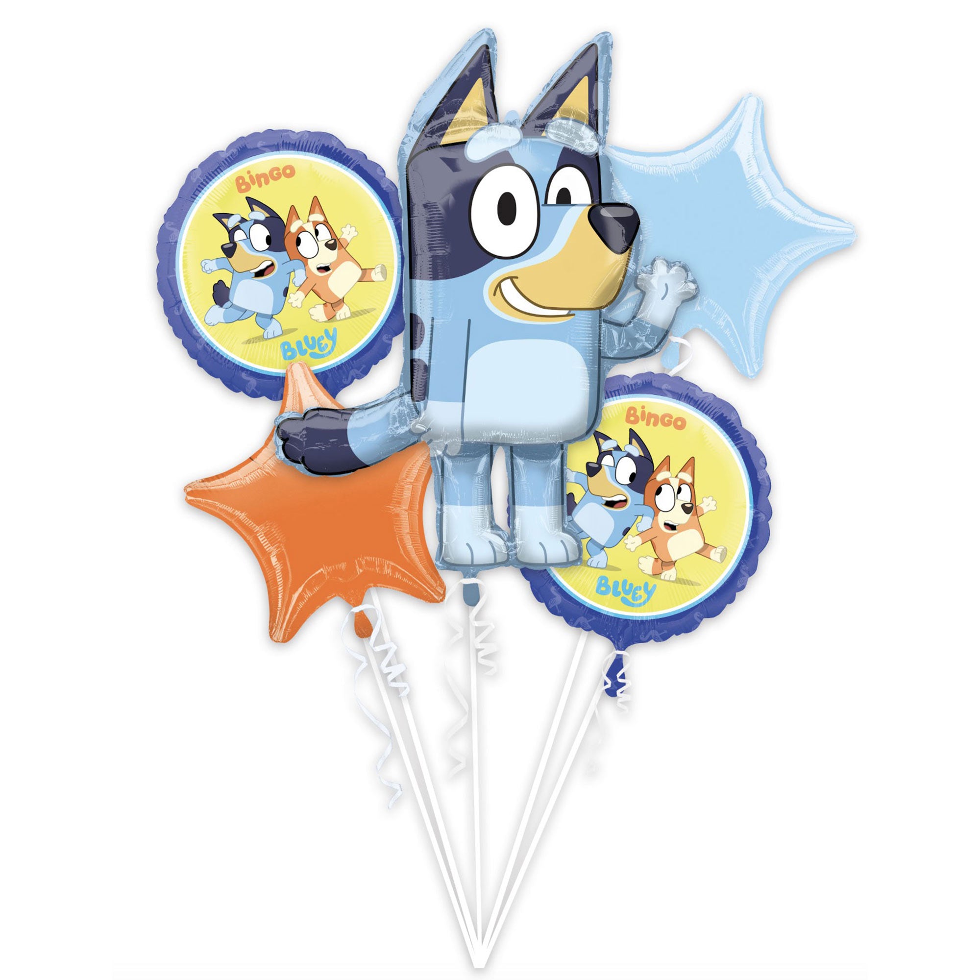 Bluey Foil Balloon Bouquet - 5 Pack Default Title