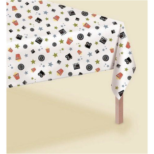 Hollywood Popcorn Plastic Table Cover 1.35m x 2.5m Default Title