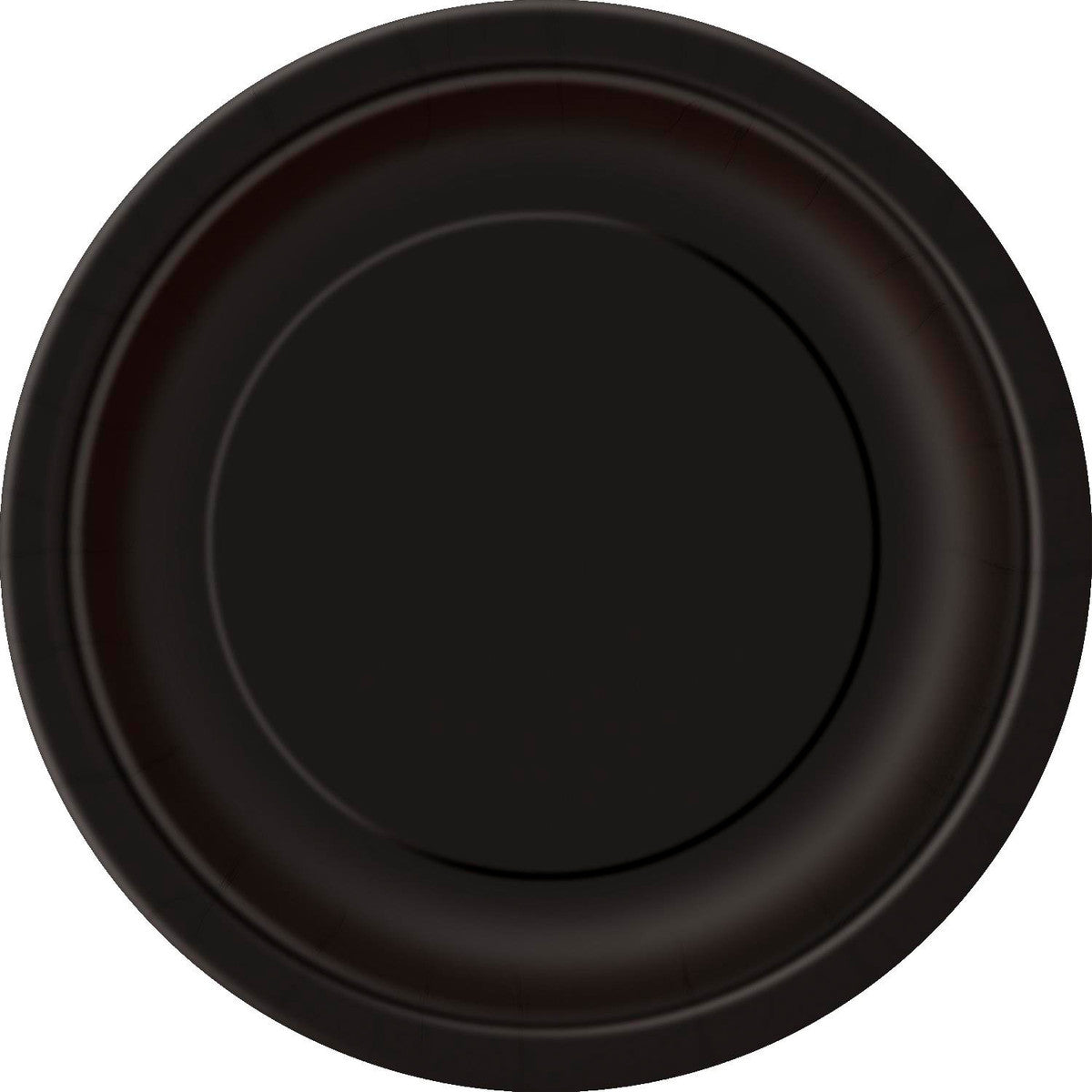Midnight Black Paper Plates 18cm 8Pk - Dollars and Sense