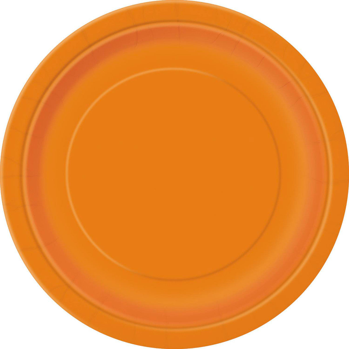 Pumpkin Orange Paper Plates 18cm 8Pk - Dollars and Sense