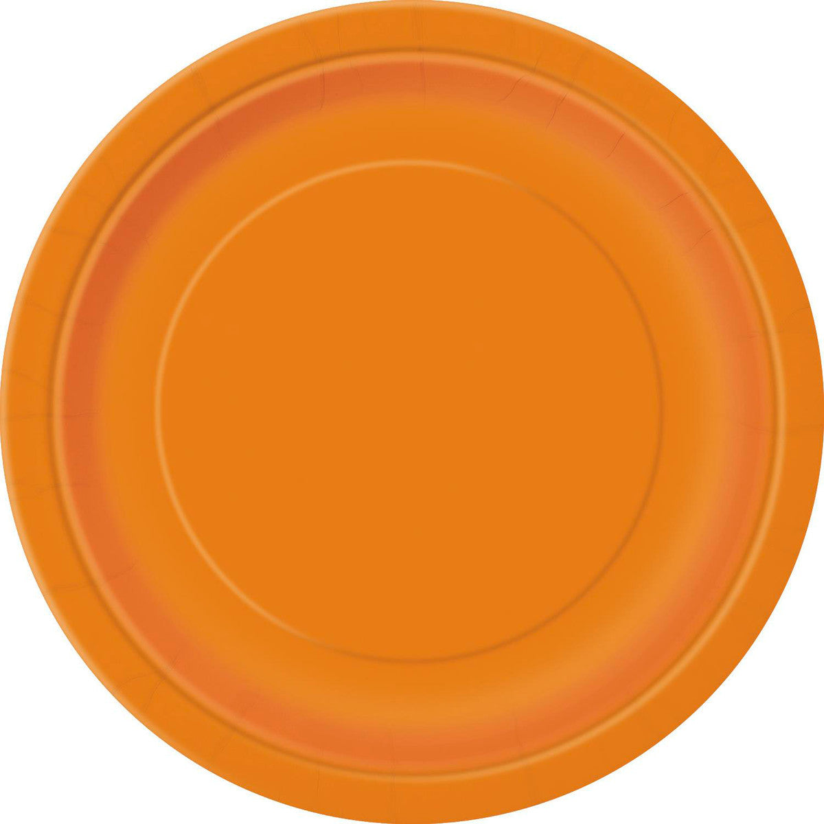 Pumpkin Orange Paper Plates 23cm 8Pk - Dollars and Sense