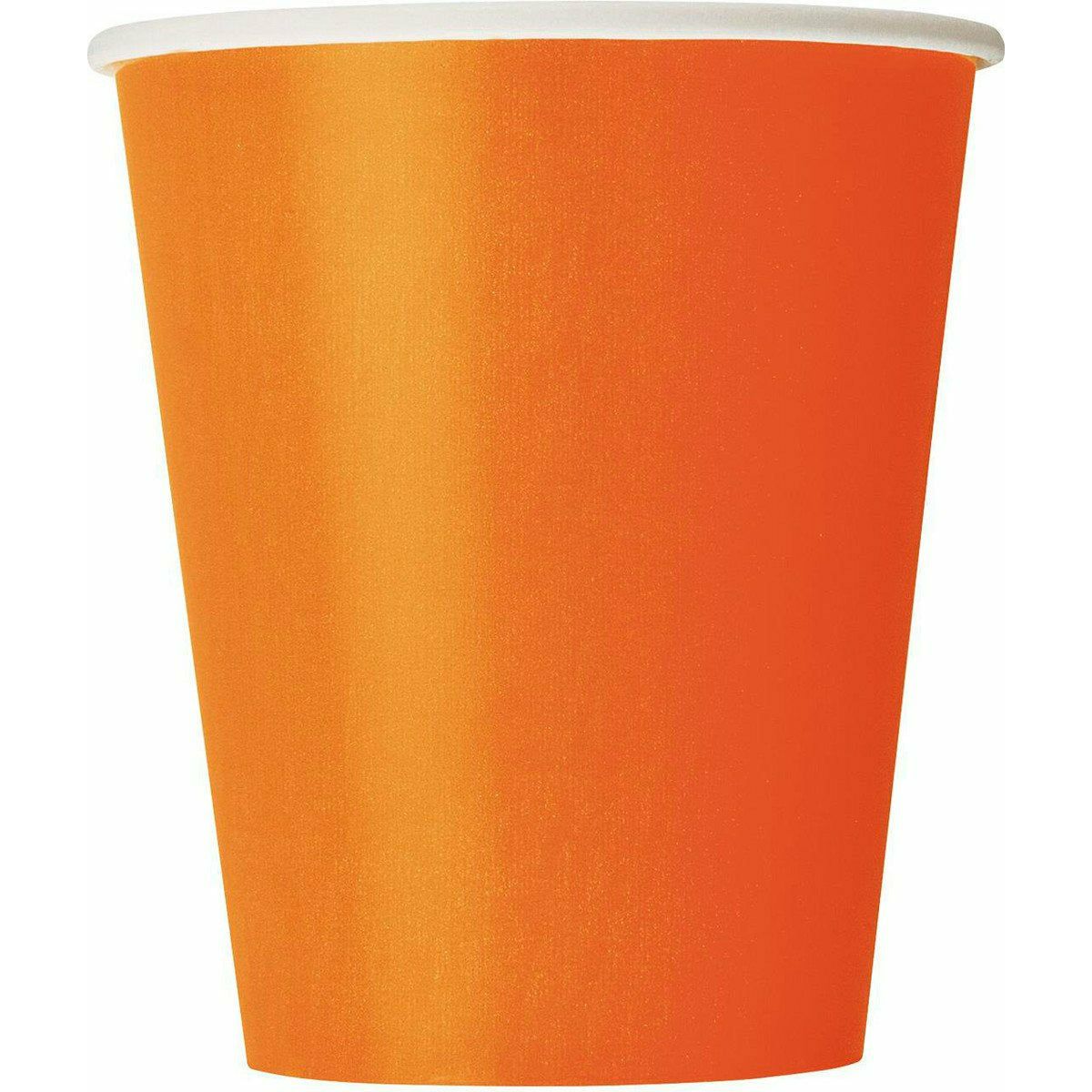 Pumpkin Orange Paper Cups 270ml 8Pk - Dollars and Sense