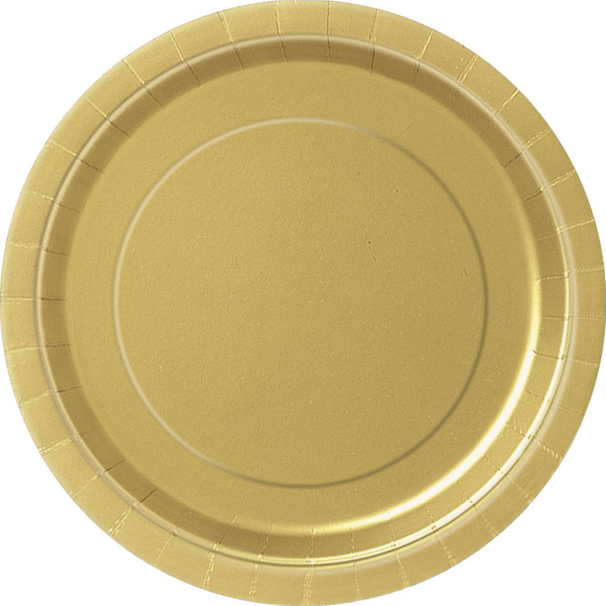 Gold Paper Plates 23cm 8Pk - Dollars and Sense