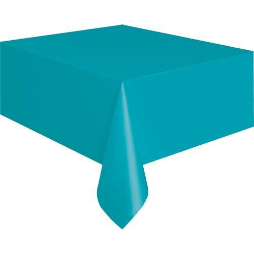 Caribbean Teal Unique Plastic Tablecover Rectangle 137 x 274cm Default Title