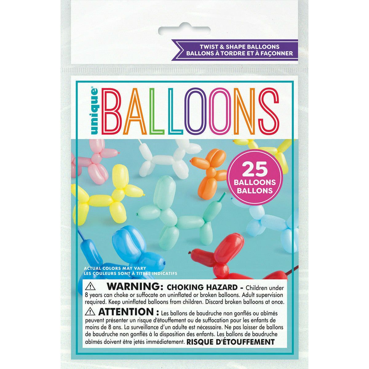 Twist And Shape Balloons - 25 Pack 1 Piece - Dollars and Sense