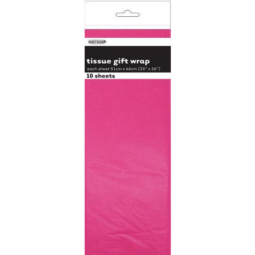 10 Tissue Sheets Hot Pink Default Title