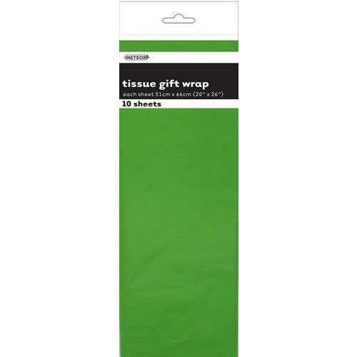 10 Tissue Sheets Lime Green Default Title