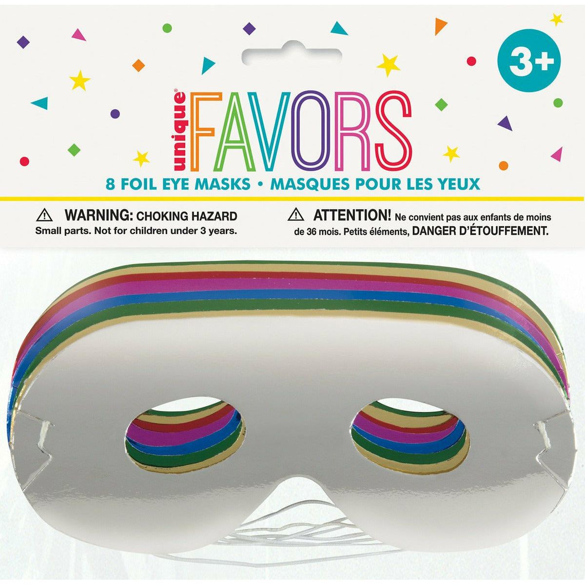 Foil Party Eye Masks 8Pk - Dollars and Sense