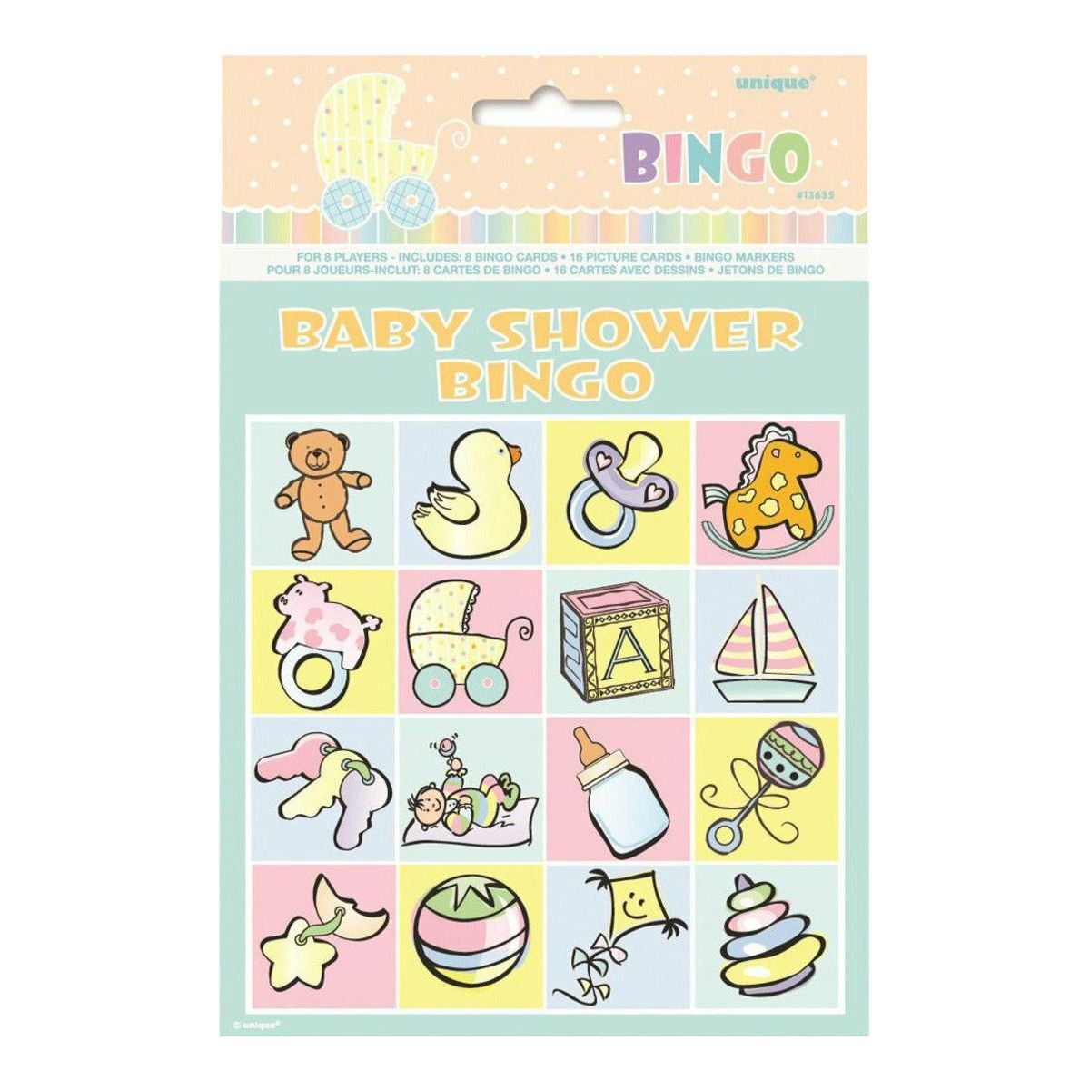Baby Carriage Bingo Game For 8 People - Dollars and Sense