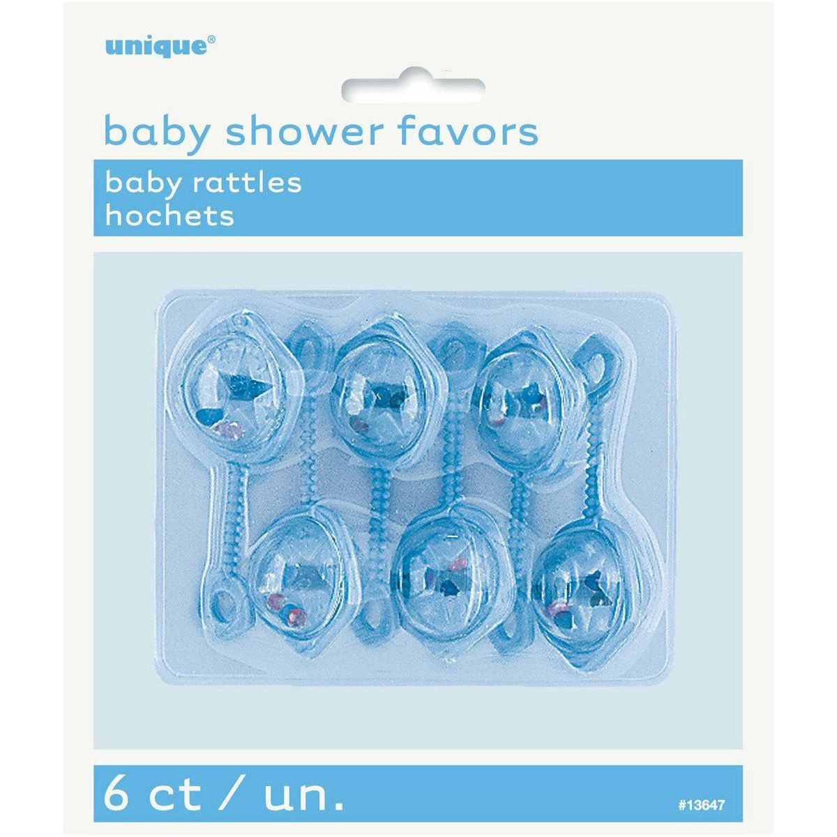 Baby Rattles Blue 6cm 6Pk - Dollars and Sense