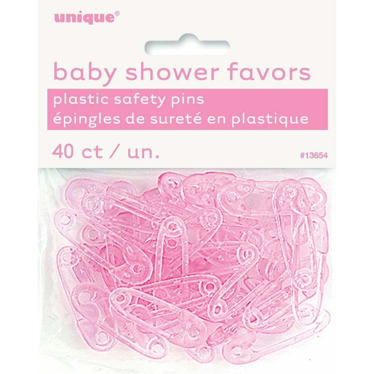 Baby Shower Baby Pins Pink 40Pk - Dollars and Sense
