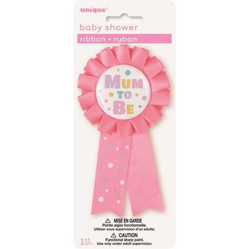 Mum To Be Award Ribbon Pink Default Title