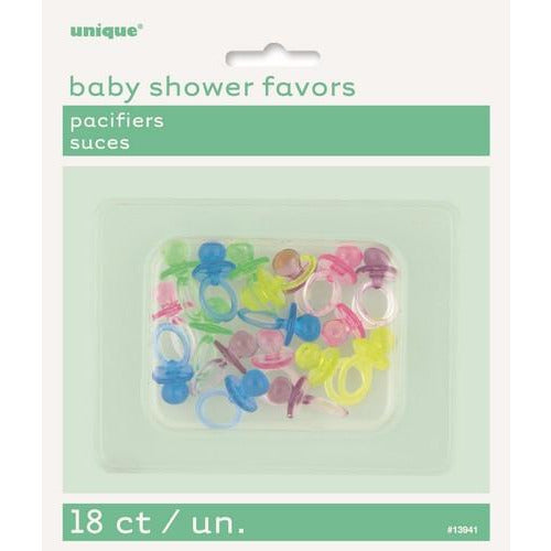 18 Pacifiers Assorted Colours