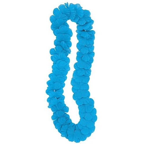 Luau Flower Lei 106cm Teal Blue Default Title