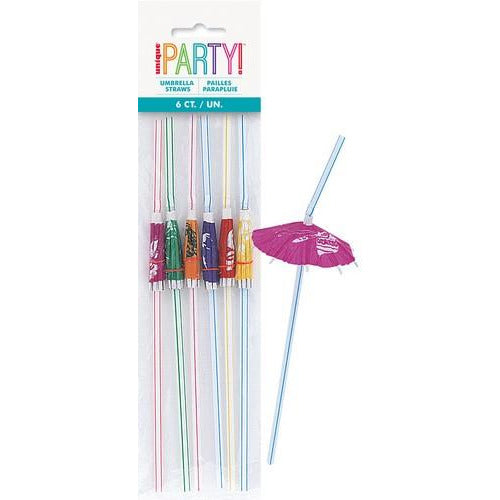 Luau 6 Umbrella Straws Default Title