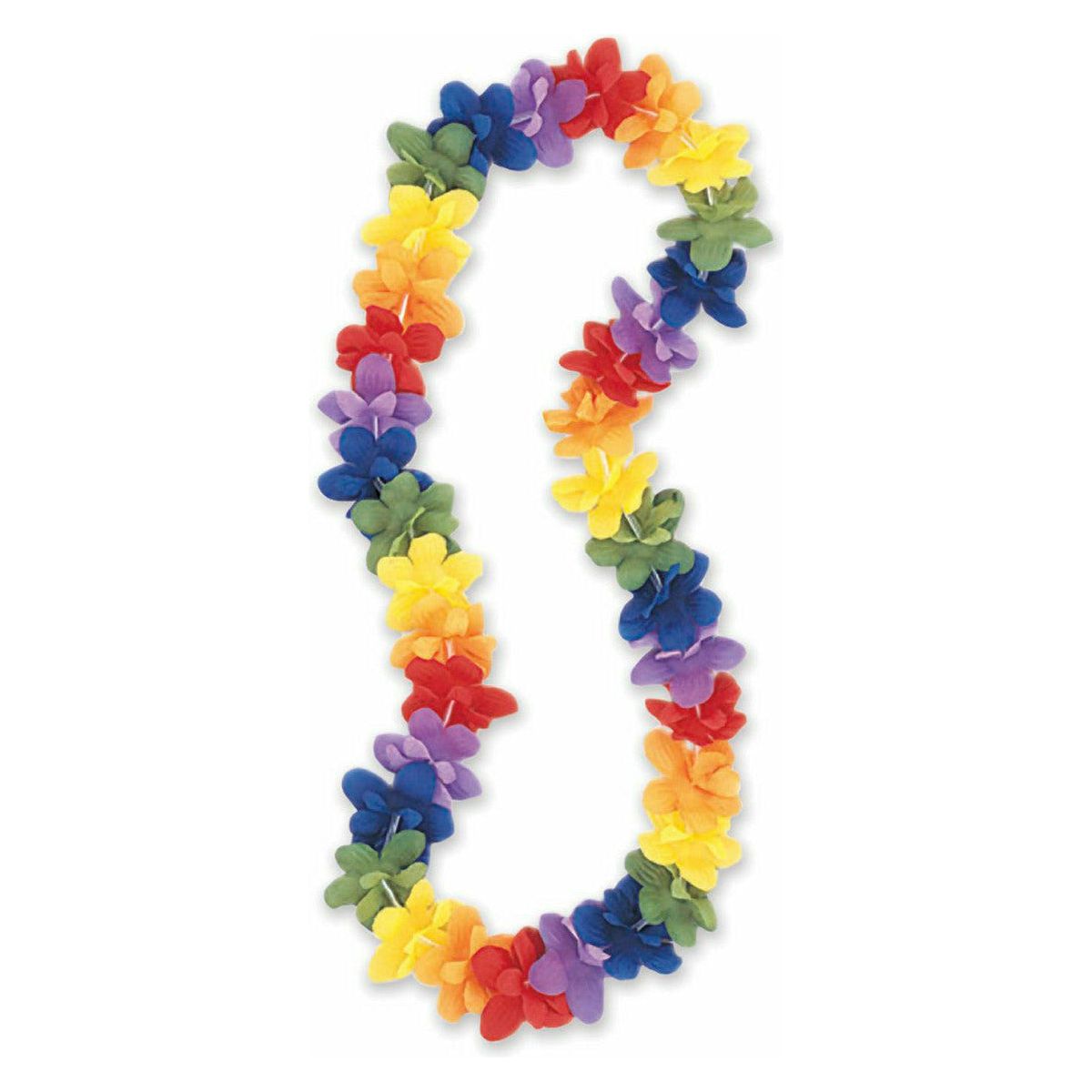 Luau Flower Lei Rainbow - 101cm 1 Piece - Dollars and Sense
