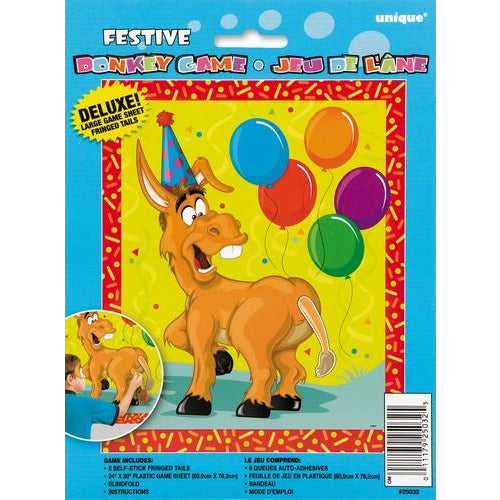 Festive Donkey Blindfold Game