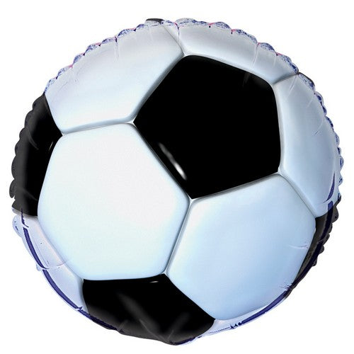 3D Soccer 45cm (18) Foil Balloon Packaged