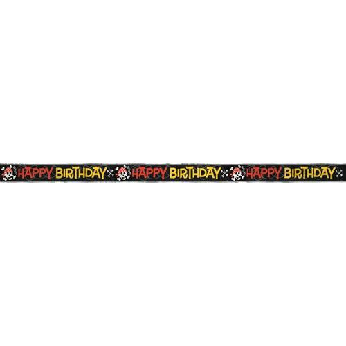 Pirate Fun Happy Birthday Foil Banner 3.65m Default Title