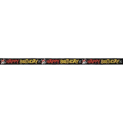 Pirate Fun Happy Birthday Foil Banner 3.65m Default Title