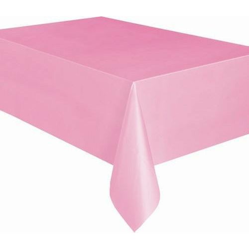 Lovely Pink Plastic Tablecover Rectangle 137x274cm - Dollars and Sense