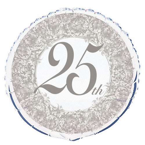 25th Anniversary 45cm Foil Balloon Packaged Default Title