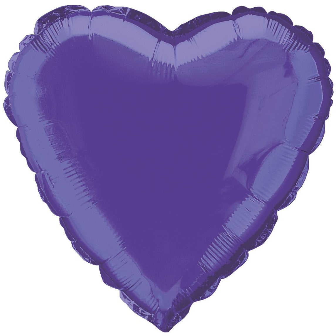 Purple Heart Shape Foil Balloon 45cm Default Title