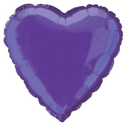 Purple Heart 45cm (18) Foil Balloon Packaged
