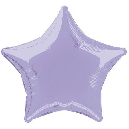 Lavender Star 50cm (20) Foil Balloon Packaged