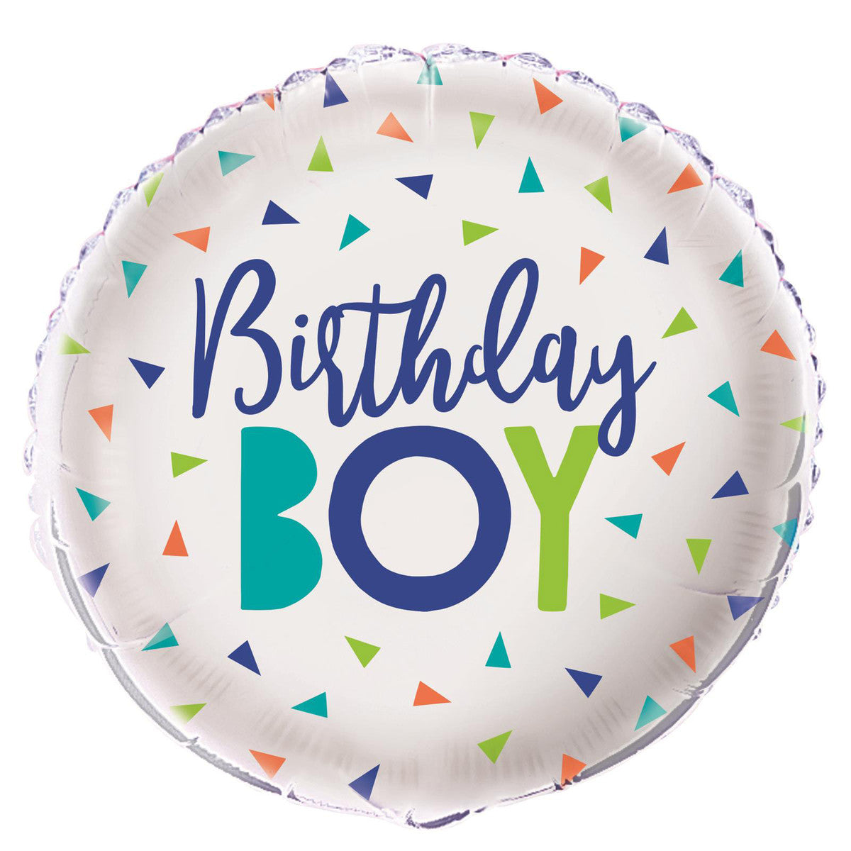 Confetti Birthday Boy Foil Balloon Packaged - 45cm 1 Piece - Dollars and Sense