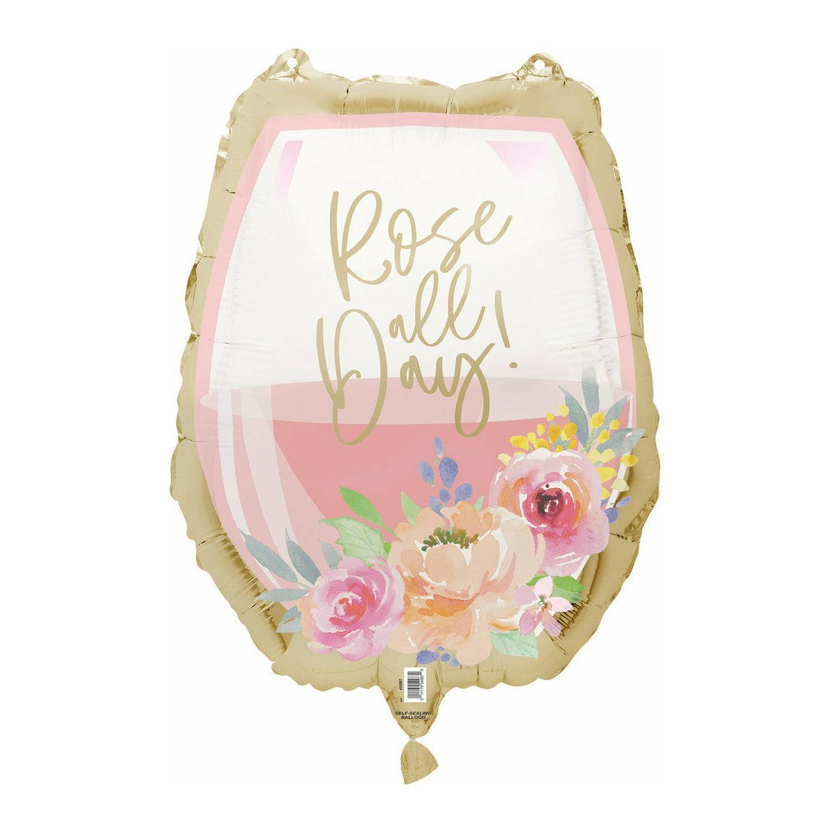 Rosè All Day Glass Foil Balloon - 43cm 1 Piece - Dollars and Sense