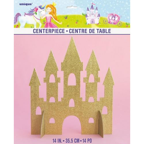 Magical Princess Gold Glitter Castle Centrepiece 35.5cm (14)