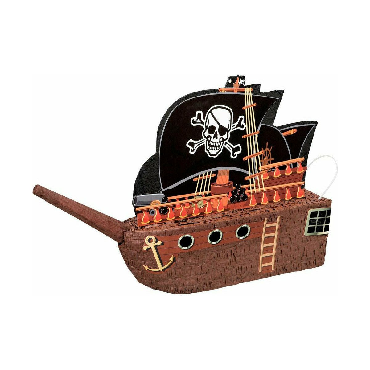 Pinata Pirate Ship 44cm H x 66cm W x12cm D - Dollars and Sense