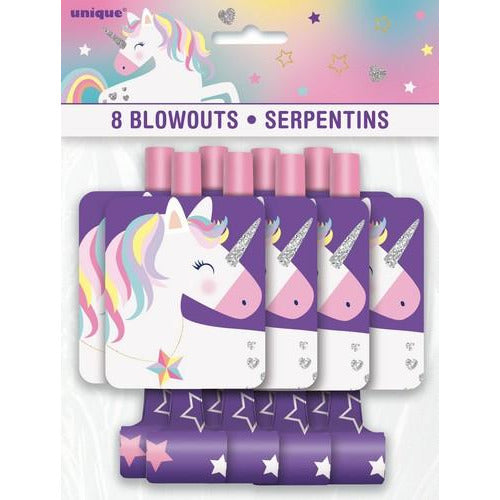 Unicorn Party 8 Blowouts