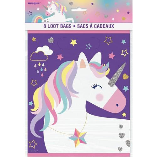 Unicorn Party 8 Loot Bags