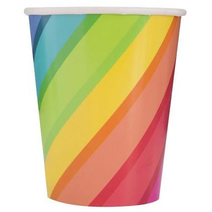 Balloons & Rainbow 8 x 270mL (9oz) Paper Cups