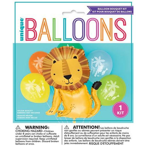 Lion Shape Latex & Foil Balloons Kit 6pcs - Dollars and Sense
