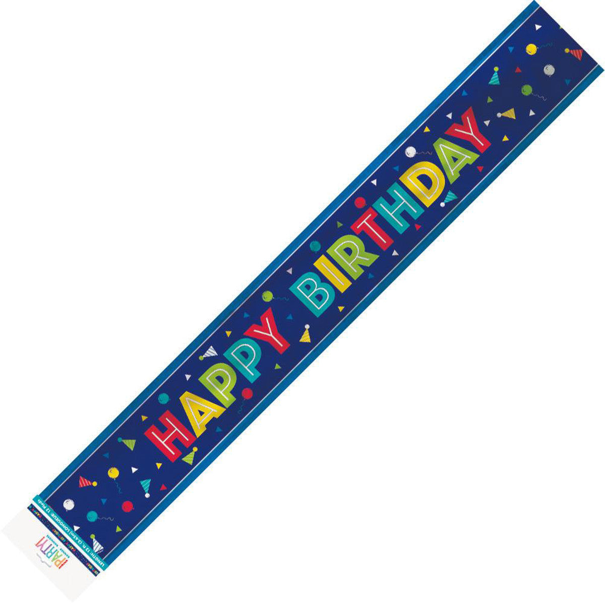 Peppy Happy Birthday Foil Banner - 3.65m 1 Piece - Dollars and Sense