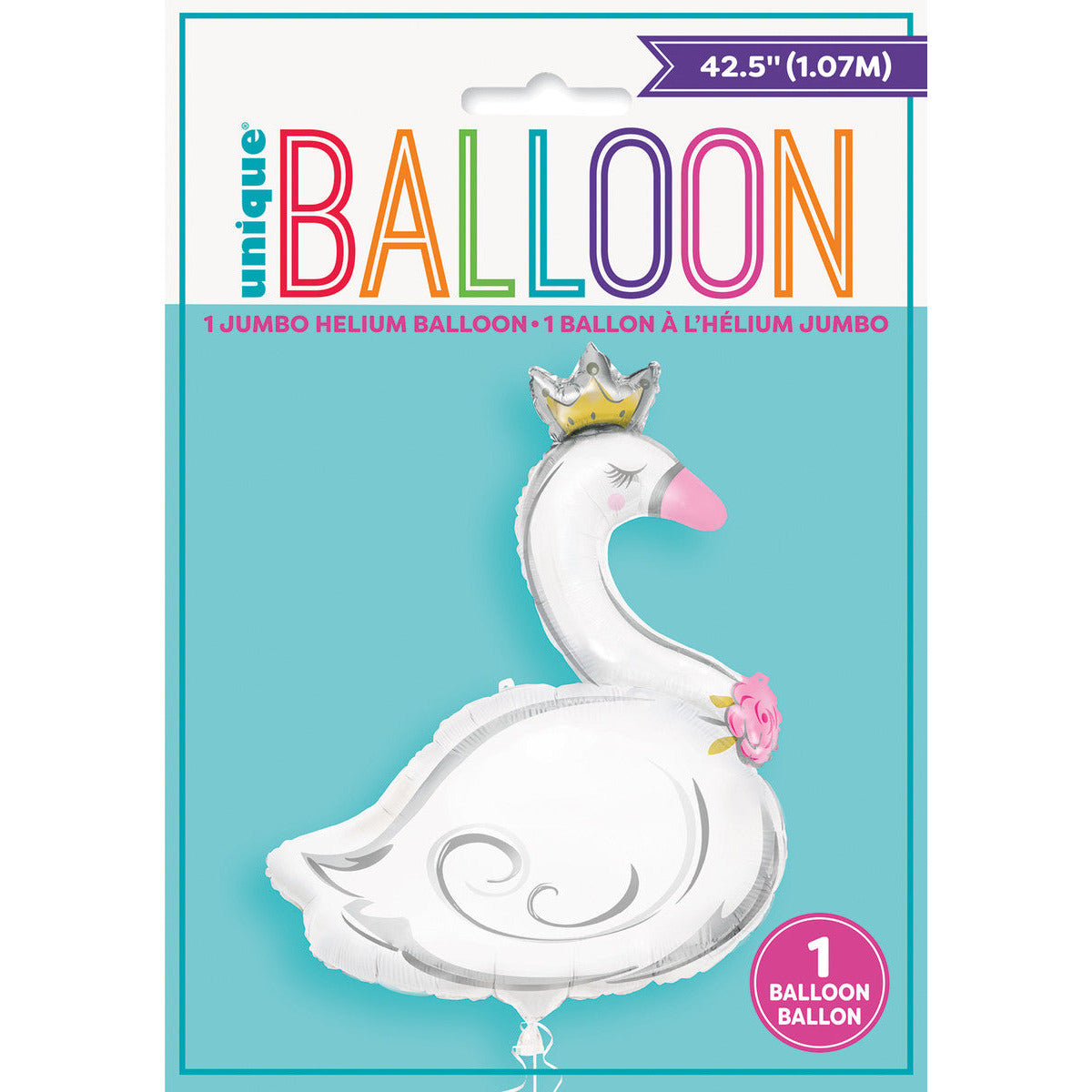 Swan Shape Foil Balloon Package - Dollars and Sense