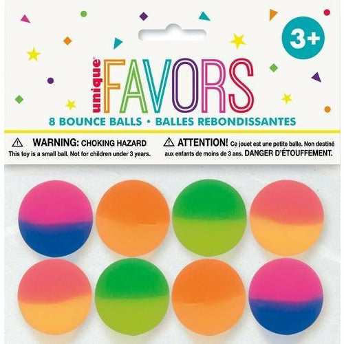 8 Bounce Balls 2 Tone 32.5mm - Dollars and Sense
