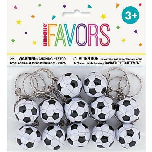 12 Soccer Ball Keyrings - Dollars and Sense