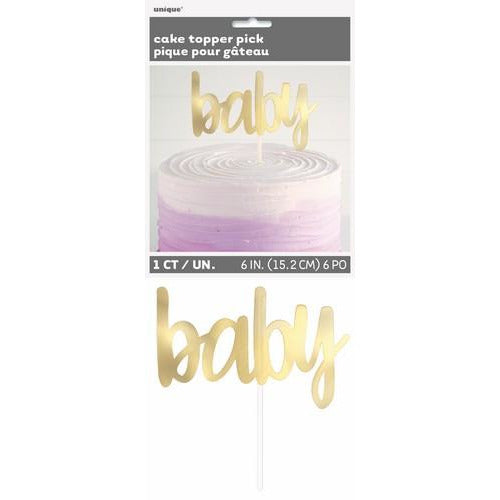 Cake Topper Gold Foil Baby 152cm 6