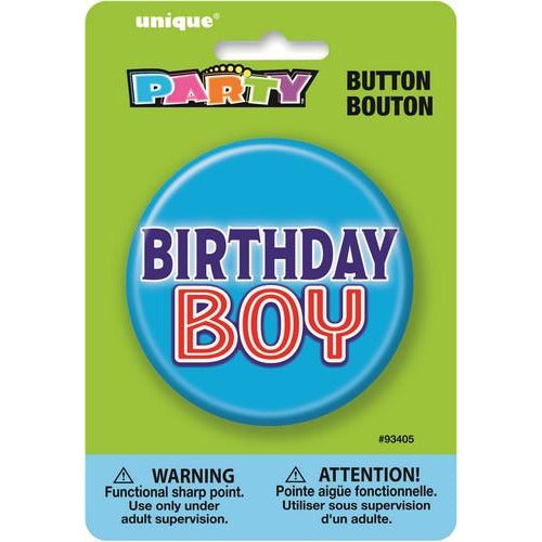 Birthday Button 75cm 3 Birthday Boy
