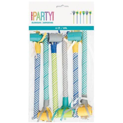 6 Bold Fringed Stripes Blowouts - Assorted Colours
