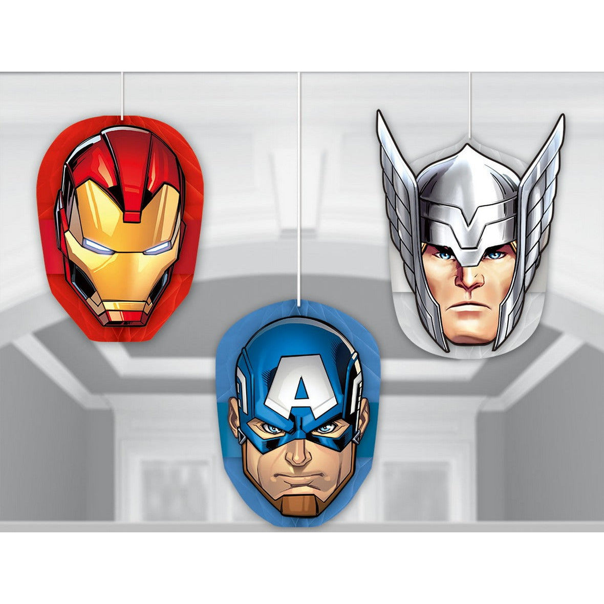 Marvel Avengers Epic Honeycomb Decorations Tissue and Printed Paper - 3 Pack Default Title